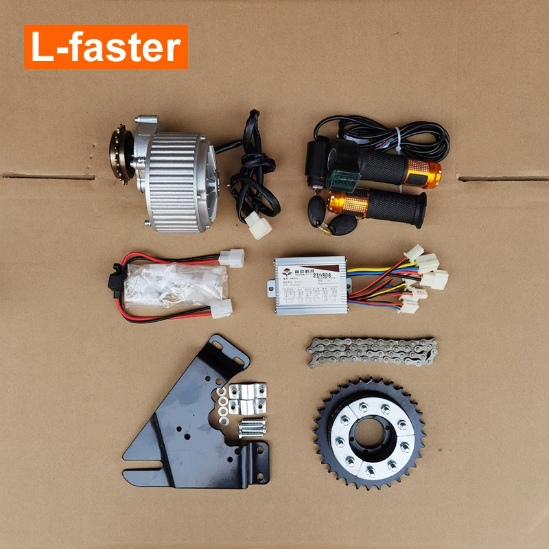 Electric Bicycle Motor Conversion Kit for Bike, Side Hung, DIY Fat Tire, 450W, 36V