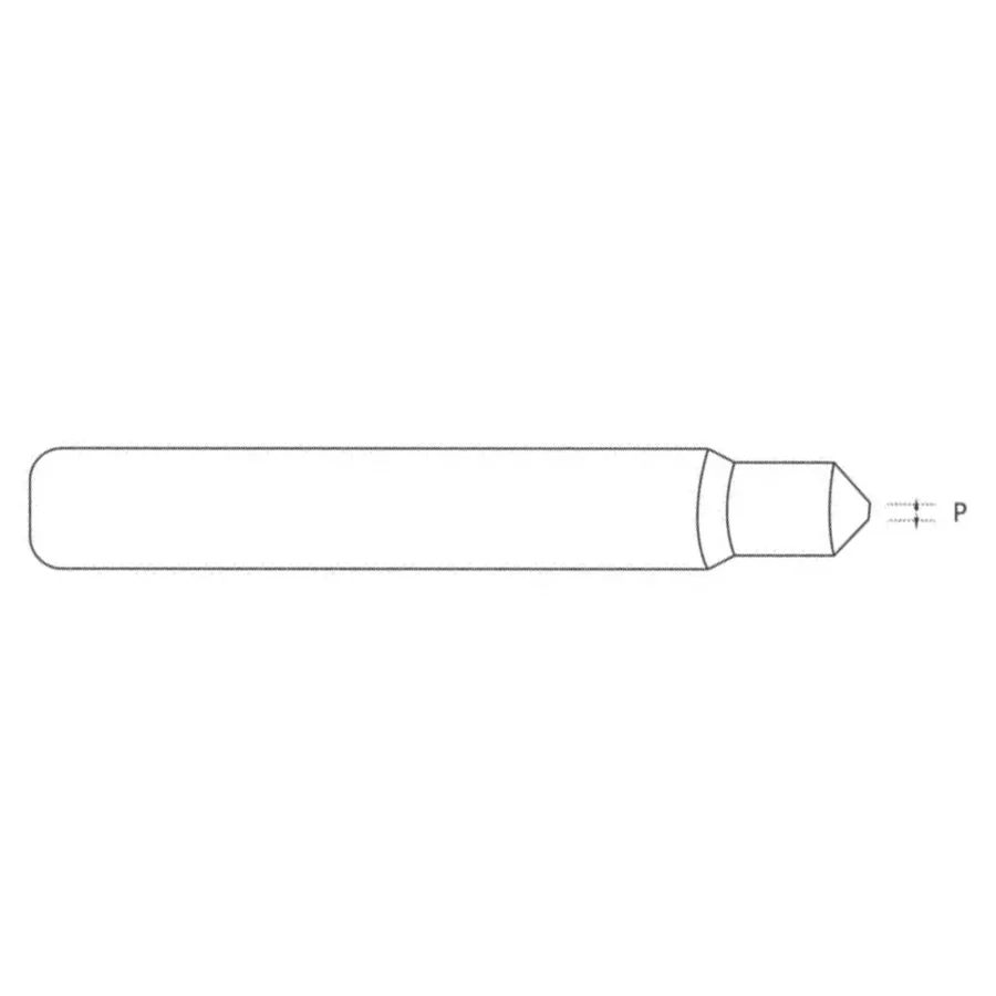 2 Pcs/lot Φ4.5xD6x45Lx105°-0.9 Raize 55 Series High-speed Steel Small Tracer Point Key Machines Accerioes For 363/333L/339/369