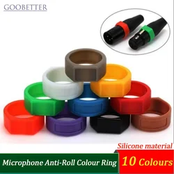 YS-CCR Microphone Anti-Roll Color Ring for YS136N/YS137N XLR Plug 10 Colors Anti-Slip Silicone Marker Ring for Cable Management
