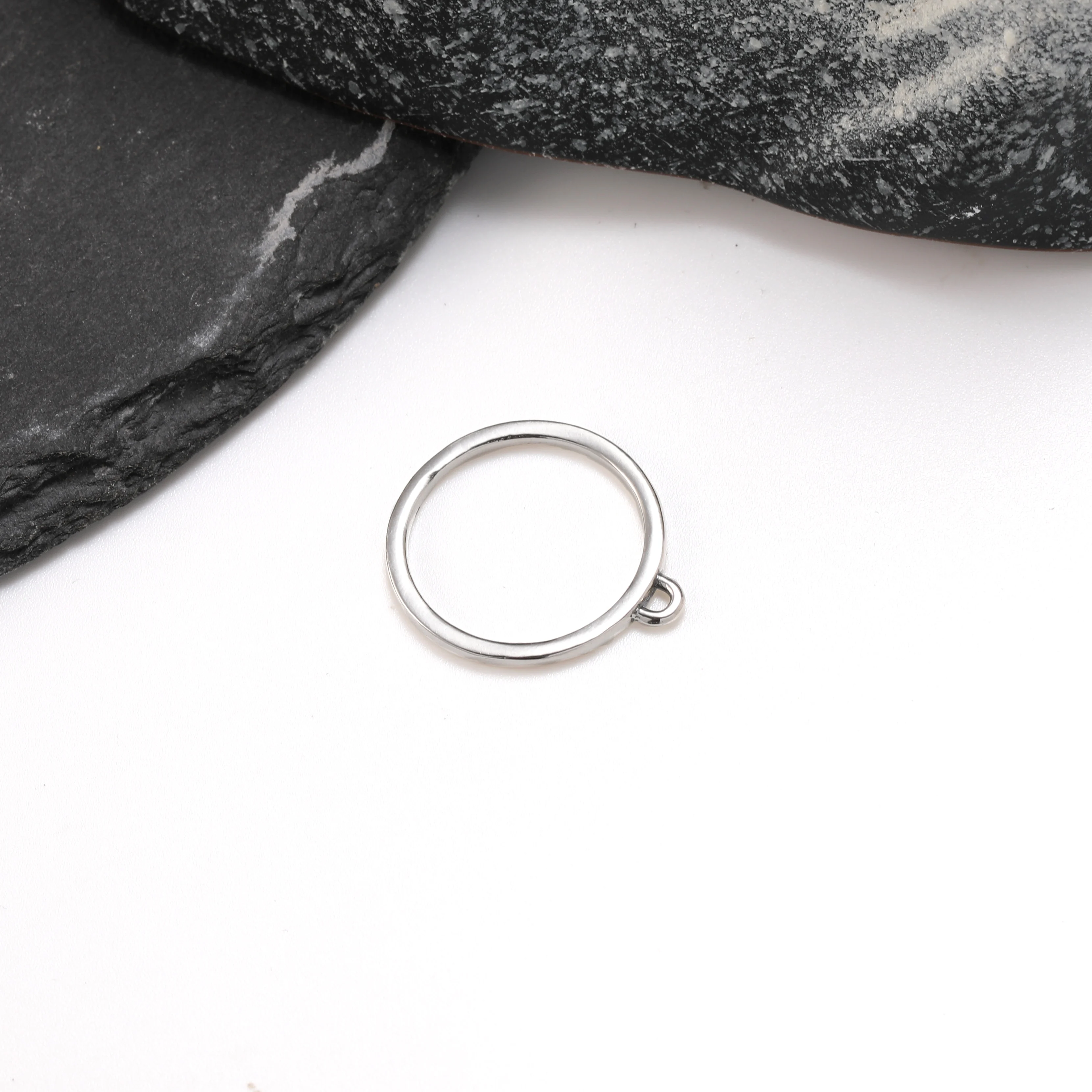 

R052 genuine 925 sterling silver fashionable and exquisite Create Your Own Dangle Ring