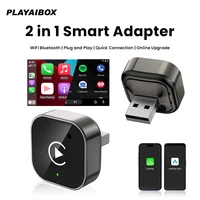 2025 nuevo adaptador inalámbrico Carplay Android Auto 2 en 1 Dongle inteligente WIFI para iphone teléfono Android para Volvo Benz Mg Kia Chery VW