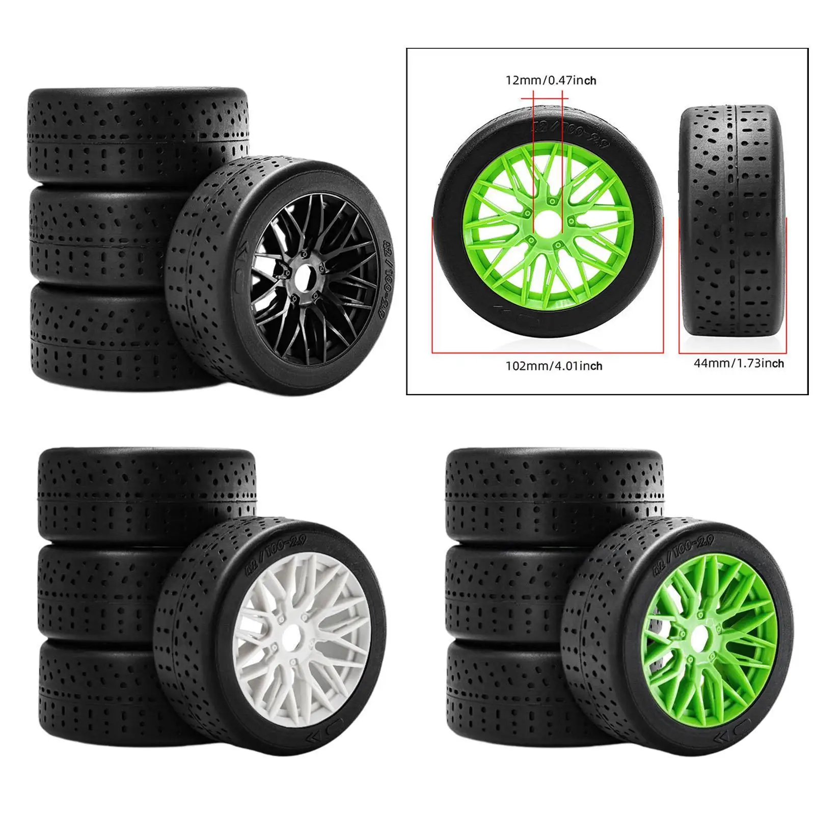 

Шины для колесных дисков радиоуправляемого автомобиля, запасные части в масштабе 1:7, заменяет модель гусеничного автомобиля, модифицированный автомобиль, аксессуары для грузовиков своими руками