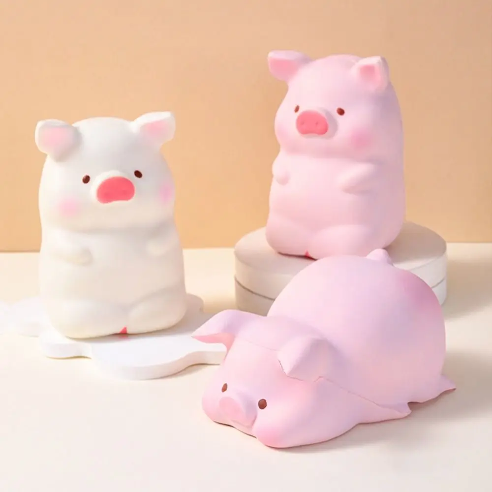 

Lying Down Pig Vent Squeezing Toys Slow Rebound Relaxed Cute Animal Squeezing Toy Simulation Interesting 3D Sensory Toy