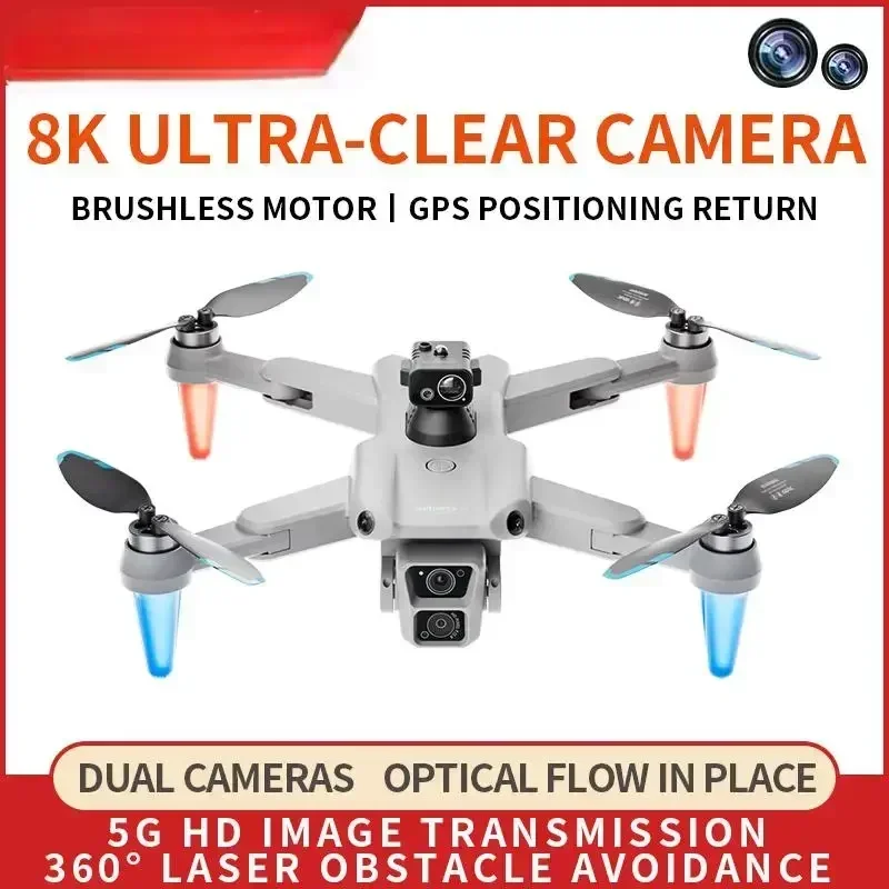 2024 New F14 GPS Mini Drone professionnel 8K Dual Camera Drones Obstacle Avoidance Screen Brushless Four Axis Dron Toy 2KM