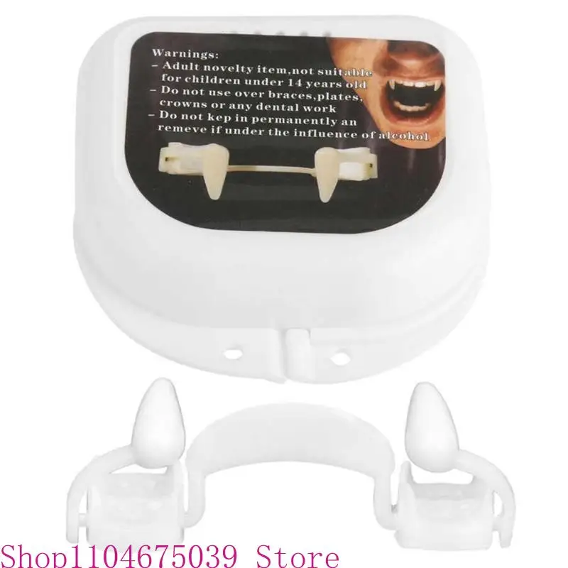 5ASD قابلة للسحب لأسنان مصاصي الدماء هالوين تأثيري مكياج الرعب الأنياب غيبوبة أسنان واقعية قابلة لإعادة الاستخدام أسنان cosplay
