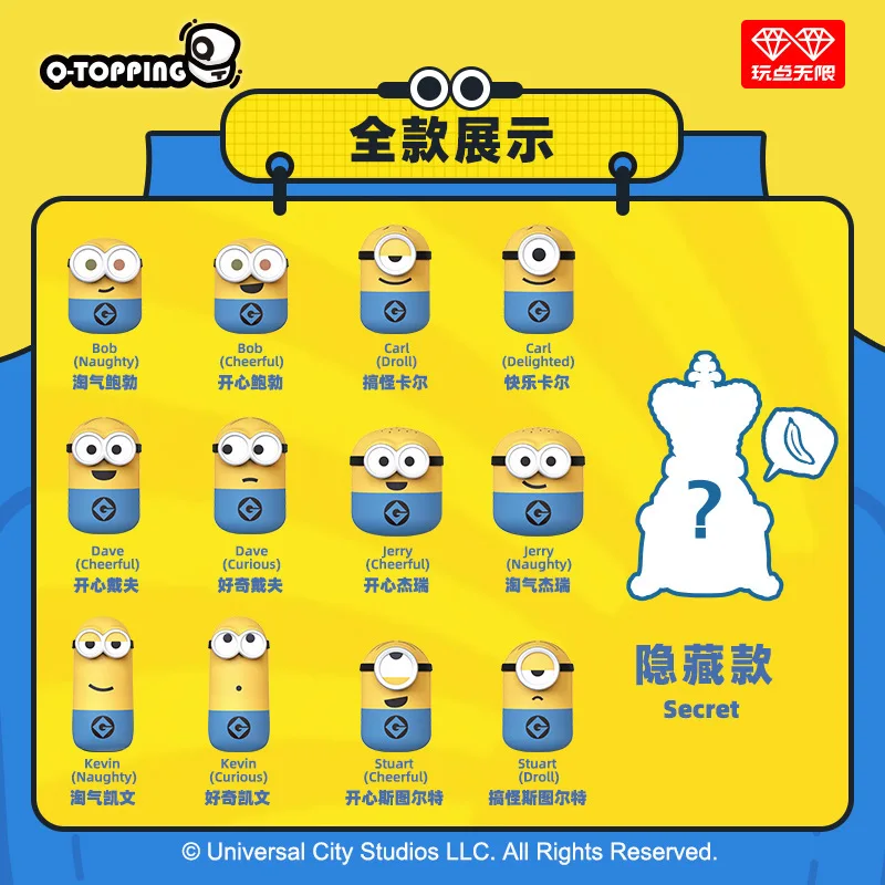 New Kawaii Minions Blind Bags Toys For Children Gifts sorpresa scatola misteriosa figurine Anime Desktop Decor Ornament Girl Gifts