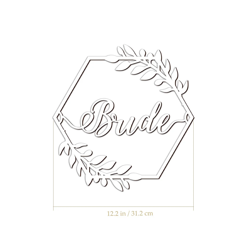 

1Set Wedding Chair Decorations Wooden Bride Groom Signs Rustic Style for Ceremony Reception Engagement Party Photo Props