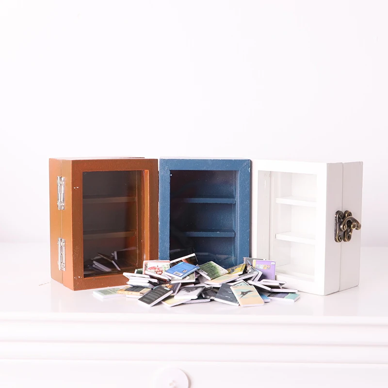 창의적인 불안 방지 책장 장식, 나무 스트레스 해소 피규어, 사무실 및 서재 책상