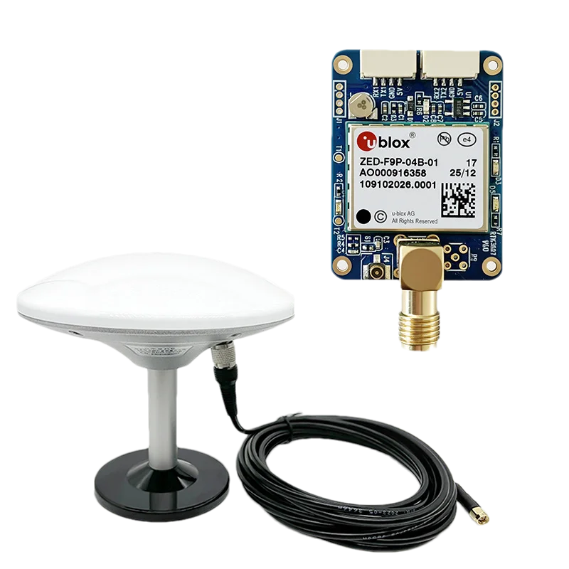 RTK GPS Module GNSS Board ZED-F9P-04B-01 Full-Band Antenna ABS UAV Connectivity B4Qa1Gggb