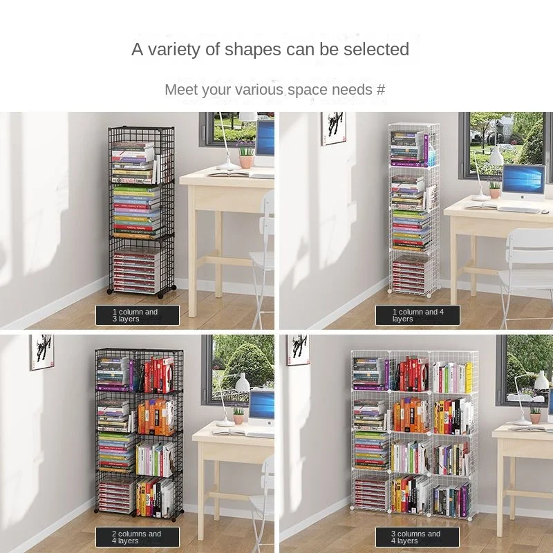 Furniture Bookstore Shelf Floating Bookshelf Bookcase For Books Home Storage Toy Desk Organization Room Shelves Mobile Library