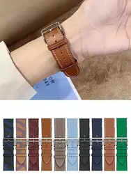 Leather strap For Apple watch band 44mm 45mm 41mm 40mm watchbands Loop bracelet for iWatch ultra 2 49mm series 9 8 7 6 5 4 3 SE