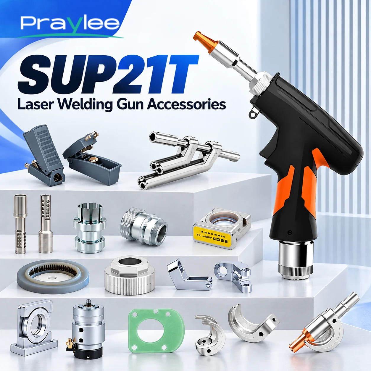 CQWY SUP21T SUP23T Handheld Welding Torch Spare Parts MotorLens Fixed Plate Switch Sealing Ring Wire Feeding Connecting Block