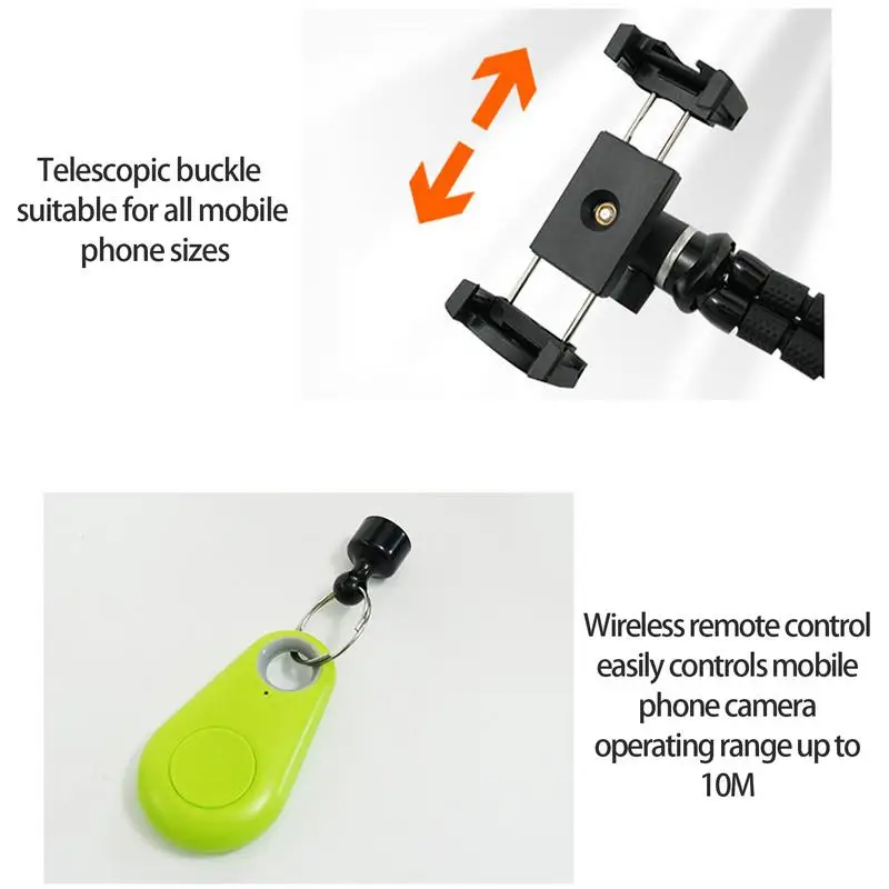 Support de téléphone de golf avec télécommande sans fil, support d'enregistreur de swing, trépied de téléphone debout pour enregistrement, selfie, photo en direct