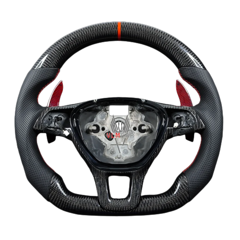 Private Custom Carbon Fiber Steering Wheel For VW Polo Golf MK7 GTI Volkswagen MK7.5 R Jetta Direct Fit Racing Style