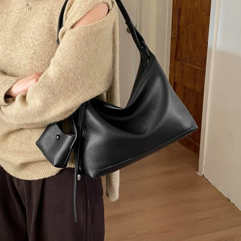 Trendy Elegant Leather Satchel Women Handbag Designer Shoulder Crossbody Tote Purse Commuter Diaper Bag - view 4