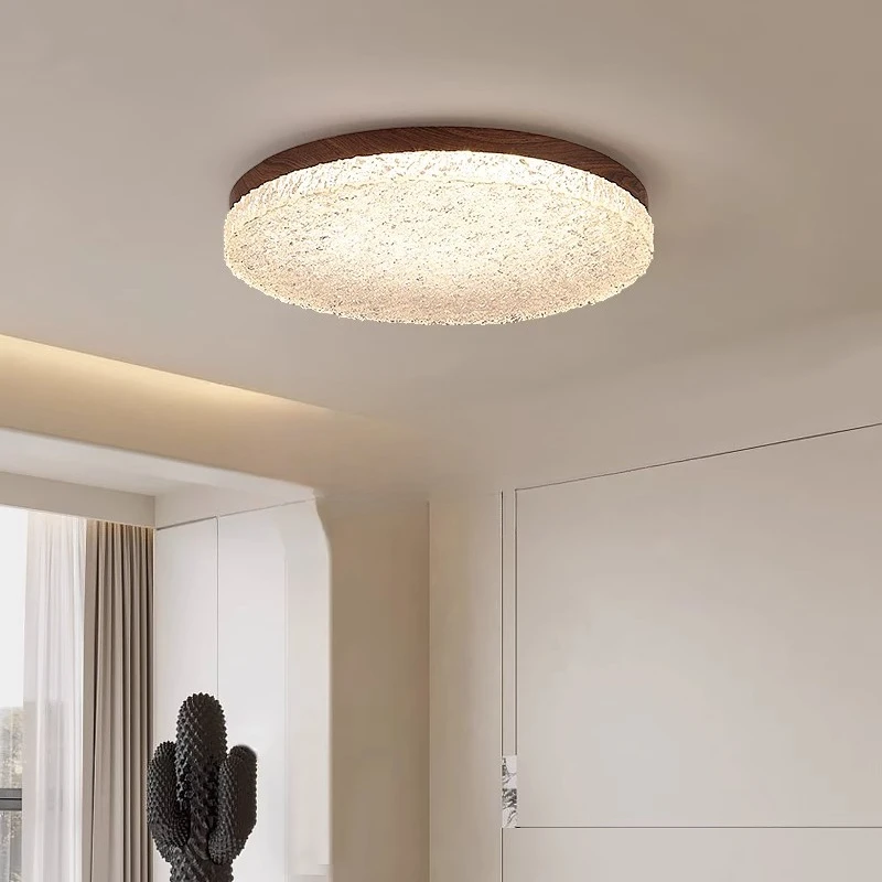 

American element walnut color living room ceiling light French medieval hall light bedroom light