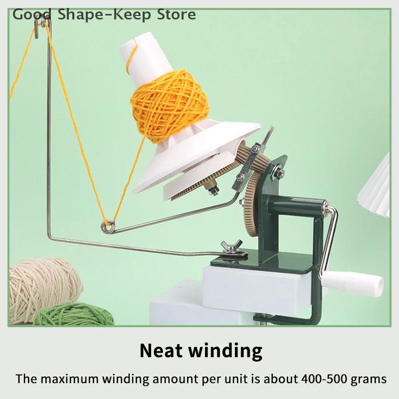Hand Operated Yarn Winder - Fiber Wool String Ball Thread Winder Machine for DIY Sewing, Crocheting, and Crafting Tools