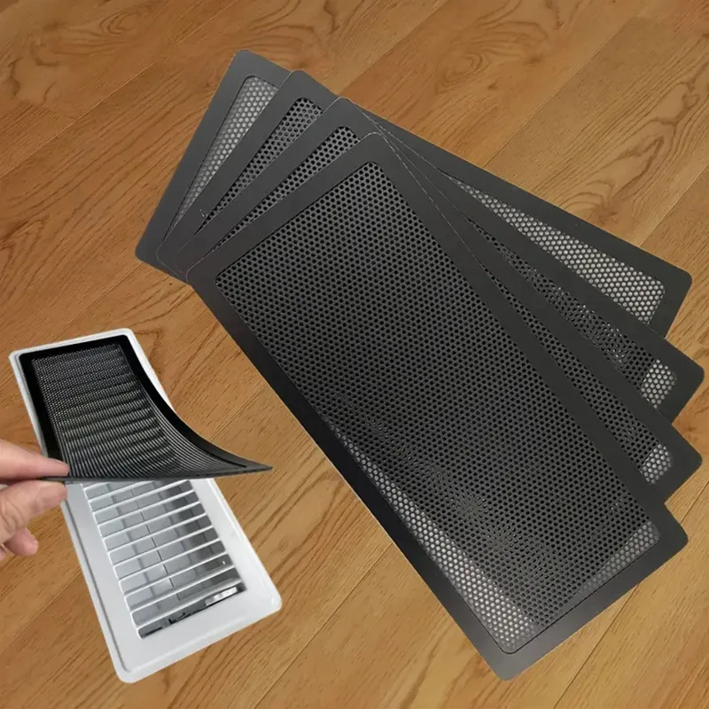 Magnetic Vent Cover with Mesh Filter - Tool-Free Floor Register Grille for Purifiers, No Wiring Easy Install