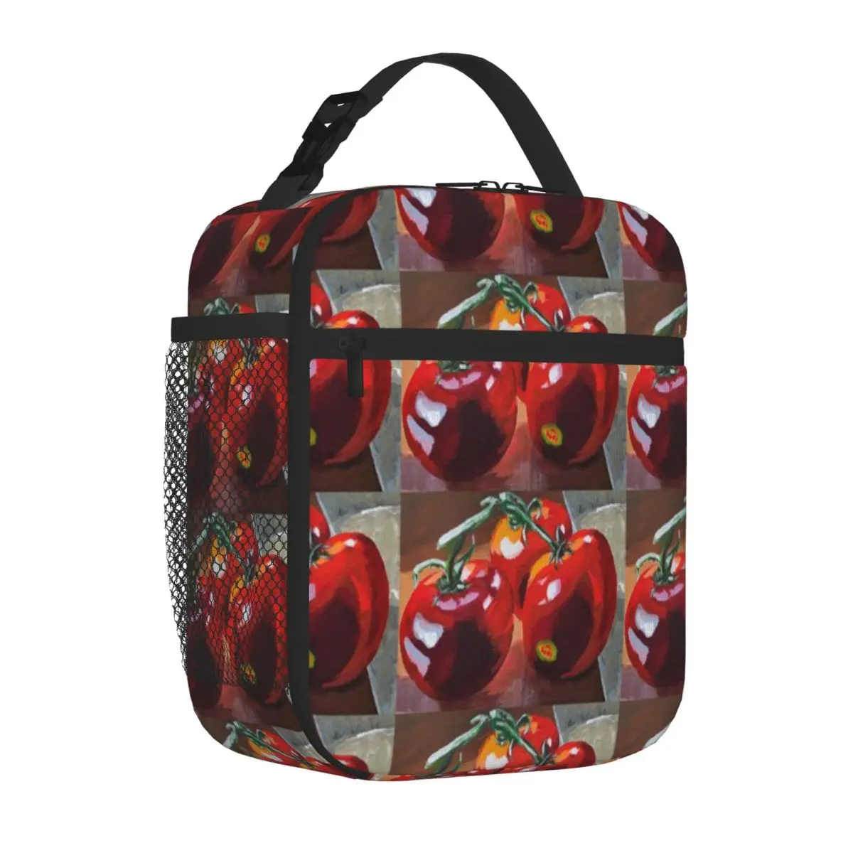 Hot Sale Supermarket Tomatoes Pastel Nylon Lunch Bag Corporate Lunch Snack Bag