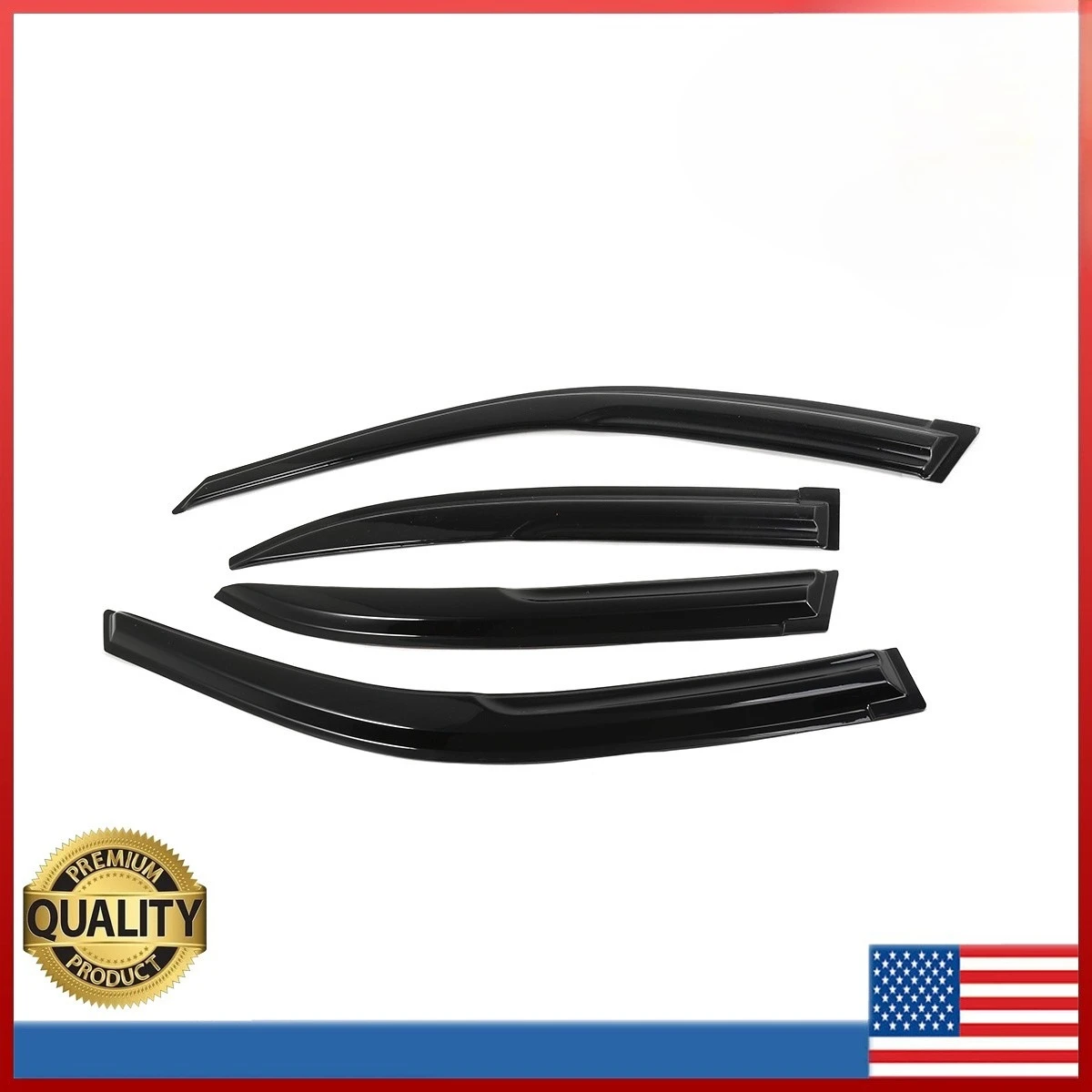 

For 2001-2005 7th Gen Honda Civic JDM Mugen Style Window Visors Vent Rain 4pcs