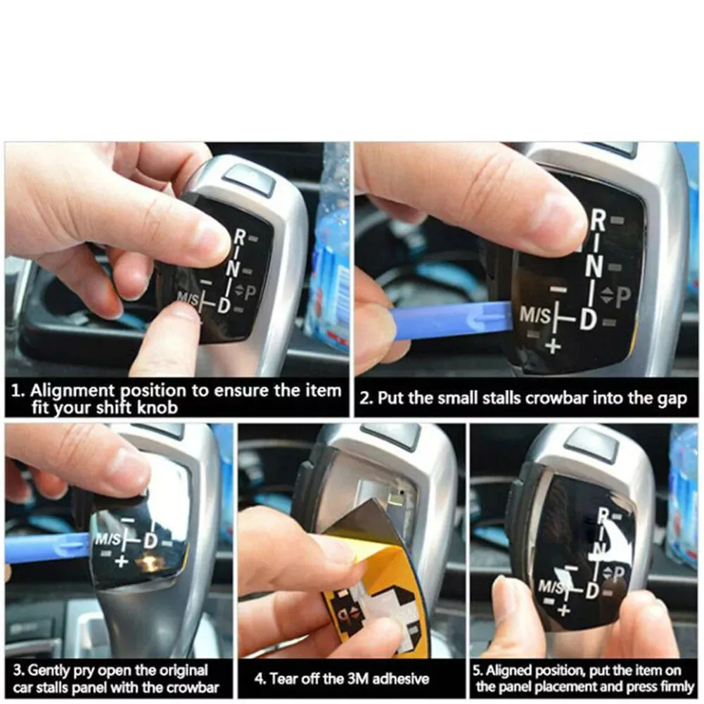 for bmw Interior Trim Size As The Picture Shows Gear Shift Knob Panel Sporty Touch LHD Compatibility Left Hand Drive