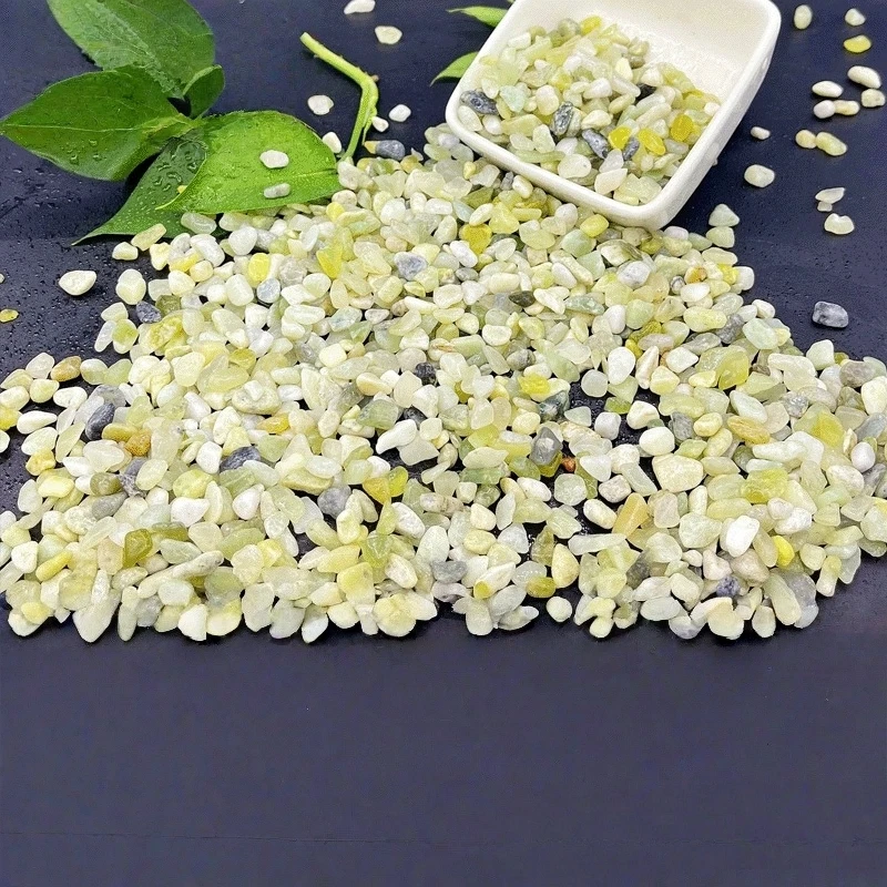 

20-300g Natural Chip Gemstone Bead Tumbled Stones for Plant Cacti & Succulent Bedding, Vase Filler, Landscape Bottom Decor 3-5mm