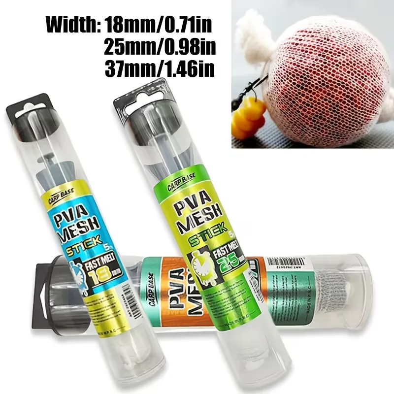 1pc PVC Water-Soluble Fishing Net for Long-Distance Bait Casting - Bottom-Sinking Fishing Gear 3 Sizes 18/25/37mm) for Wild/Lake