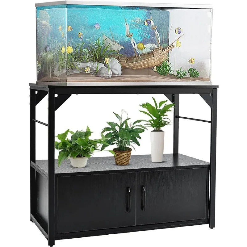 40 Gallon Fish Tank Stand Aquarium Stand with Storage Cabinet,  Tank with Stand for  Tank Accessories Storage for