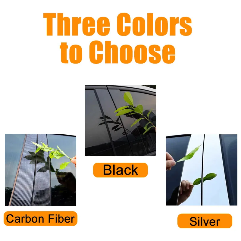 For Haval Jolion 2021-2022 6Pcs Polished BC Pillar Post Window Trim Cover Stickers Exterior Car Accessories