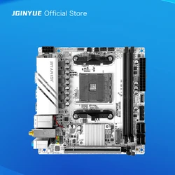 La placa base JGINYUE B550 AM4 mini ITX admite AMD Ryzen serie 4000/5000 DDR4 RAM WiFi versión B550i GAMING