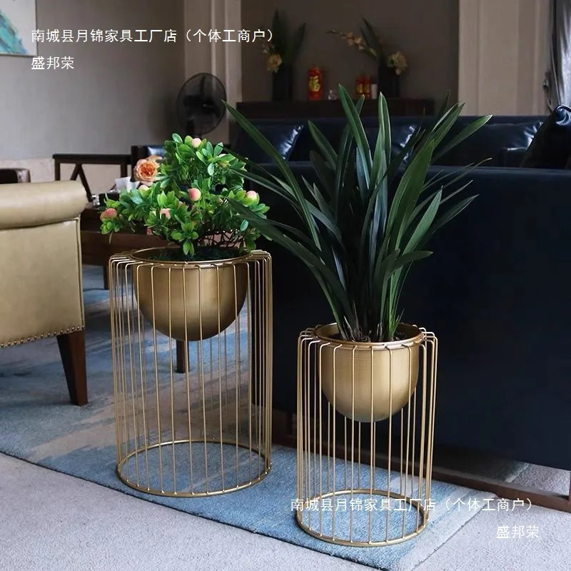 Gold Iron Flower Rack Indoor Vertical Plant Stand, Living Room Balcony, Elegant Flowerpot Holder, Modern Home Decor