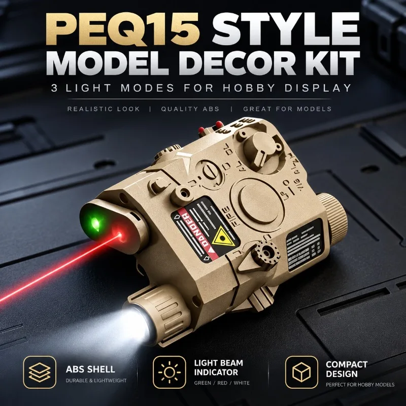 ABS Model Decor Accessory with Light and Beam Indicator Fit Universal 20mm Rail Hobby Model
