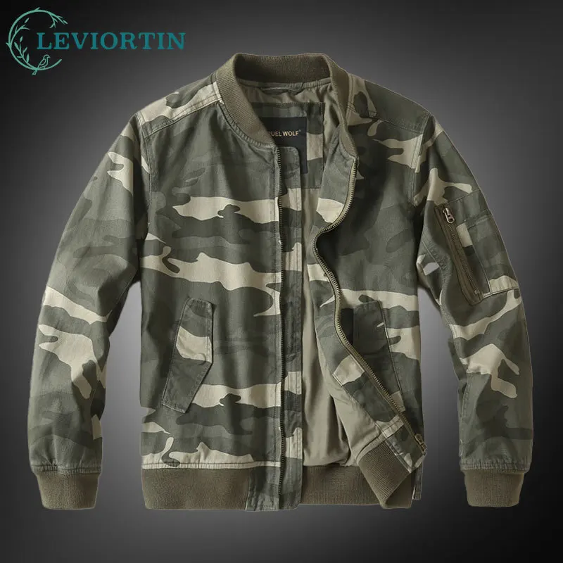 

2024 Spring Autumn Men's Camouflage Jacket Casual Heavyweight Washed Cotton Outdoor Functional Tactical Stand Collar Work Jacket