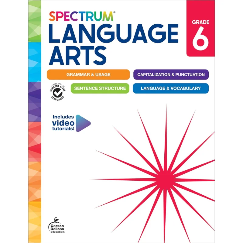 

Язык спектра. Рабочая тетрадь для искусств. Класс 6. Спектр Карсон. Обучение Dellosa 9781483871400. Книга.