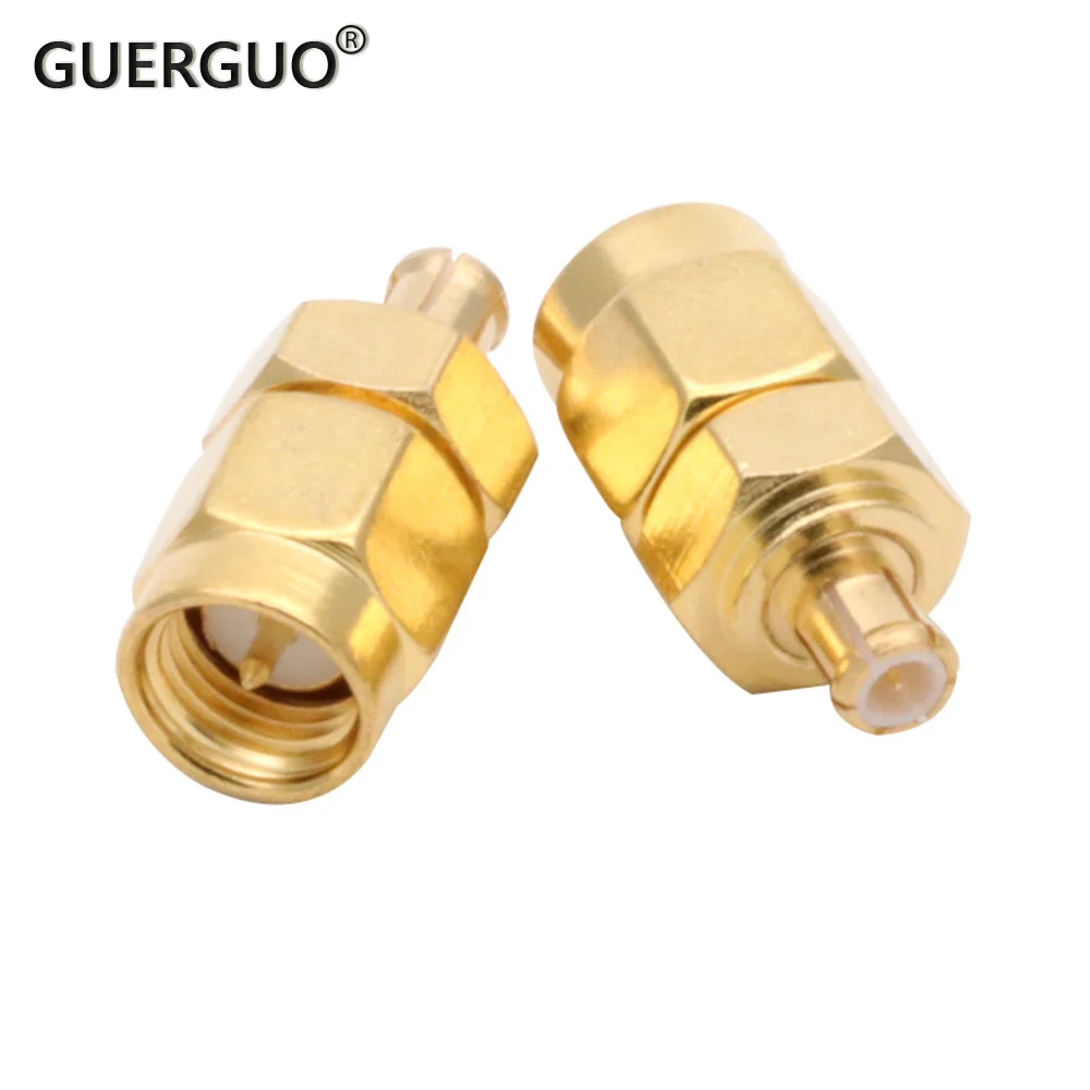 2 PCS/Lot MMCX MCX to SMA Male SMA Female Connector Straight  Adapter for WIFI Antenna FPV RF Connector