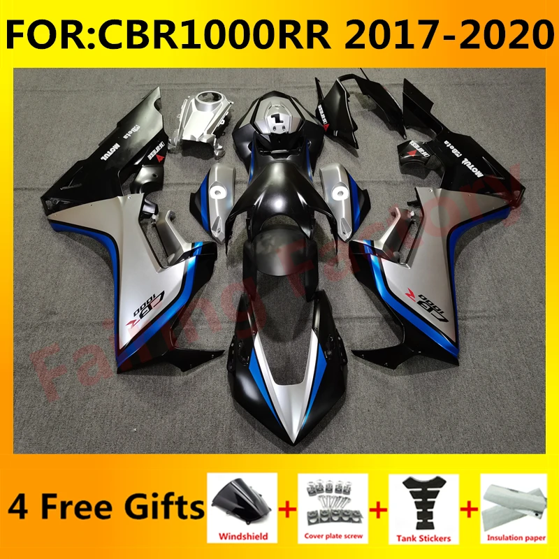 

NEW ABS Motorcycle Whole Fairings kit fit for CBR1000RR CBR1000 CBR 1000RR 2017 2018 2019 2020 full Fairing kits silver black