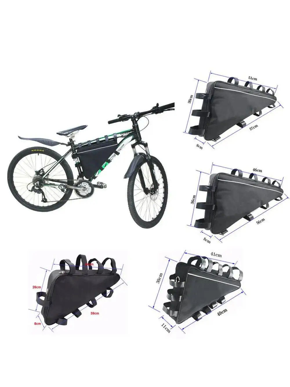 AliExpress Let’s Pet 39cm 49cm 56cm 57cm Mountain Bike Triangle Tube Frame Bag Hang Battery Storage