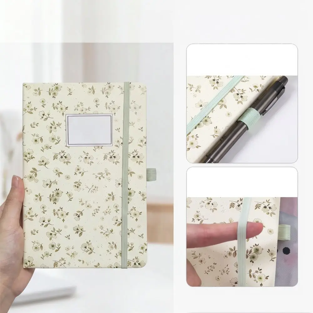 Fresh Style A5 Notebook Daisy Flower Journal Diary For School Stationery Office Supplies Portable Elastic Closure Book