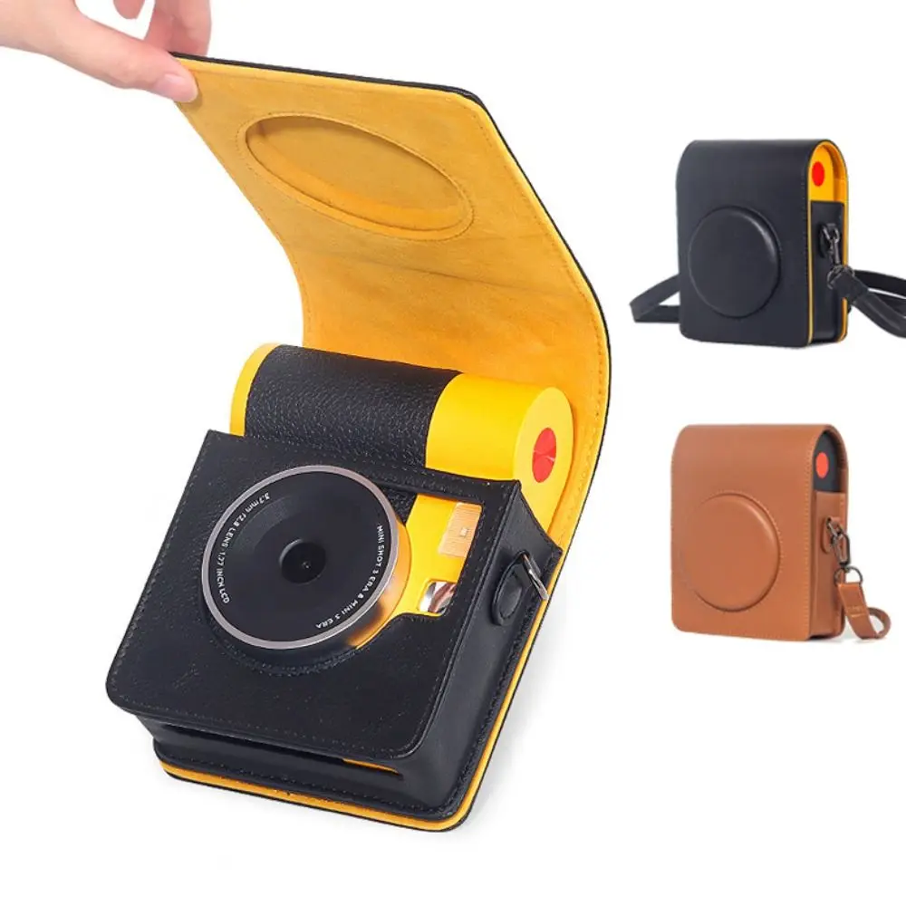 with Shoulder Strap Instant Camera Case Anti Scratch Shockproof Protective Cover Wear Resistant for Kodak Mini Shot 3 Era MS300
