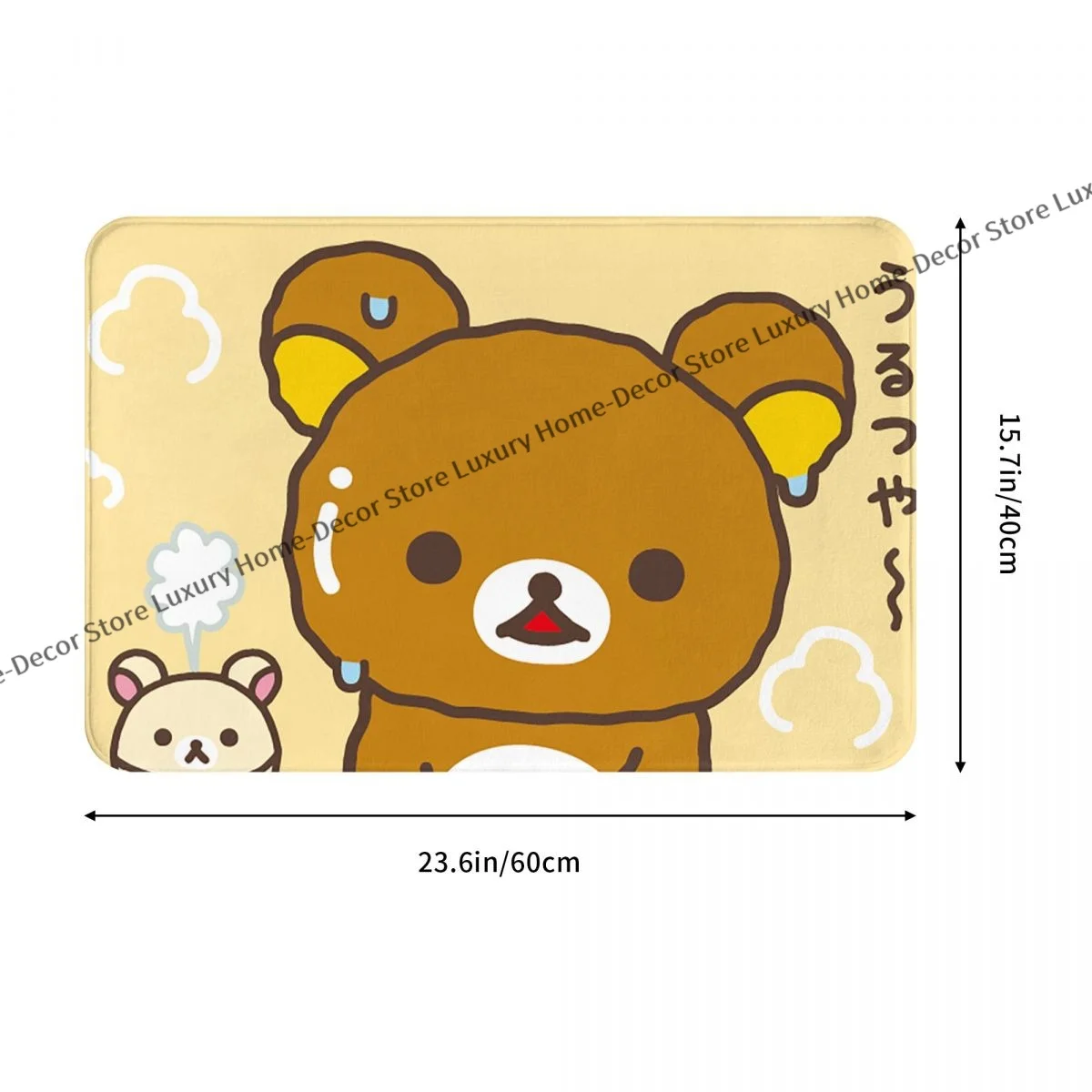 Rilakkuma Bear Non-slip Doormat Hot Bath Kitchen Mat Outdoor Carpet Home Modern Decor