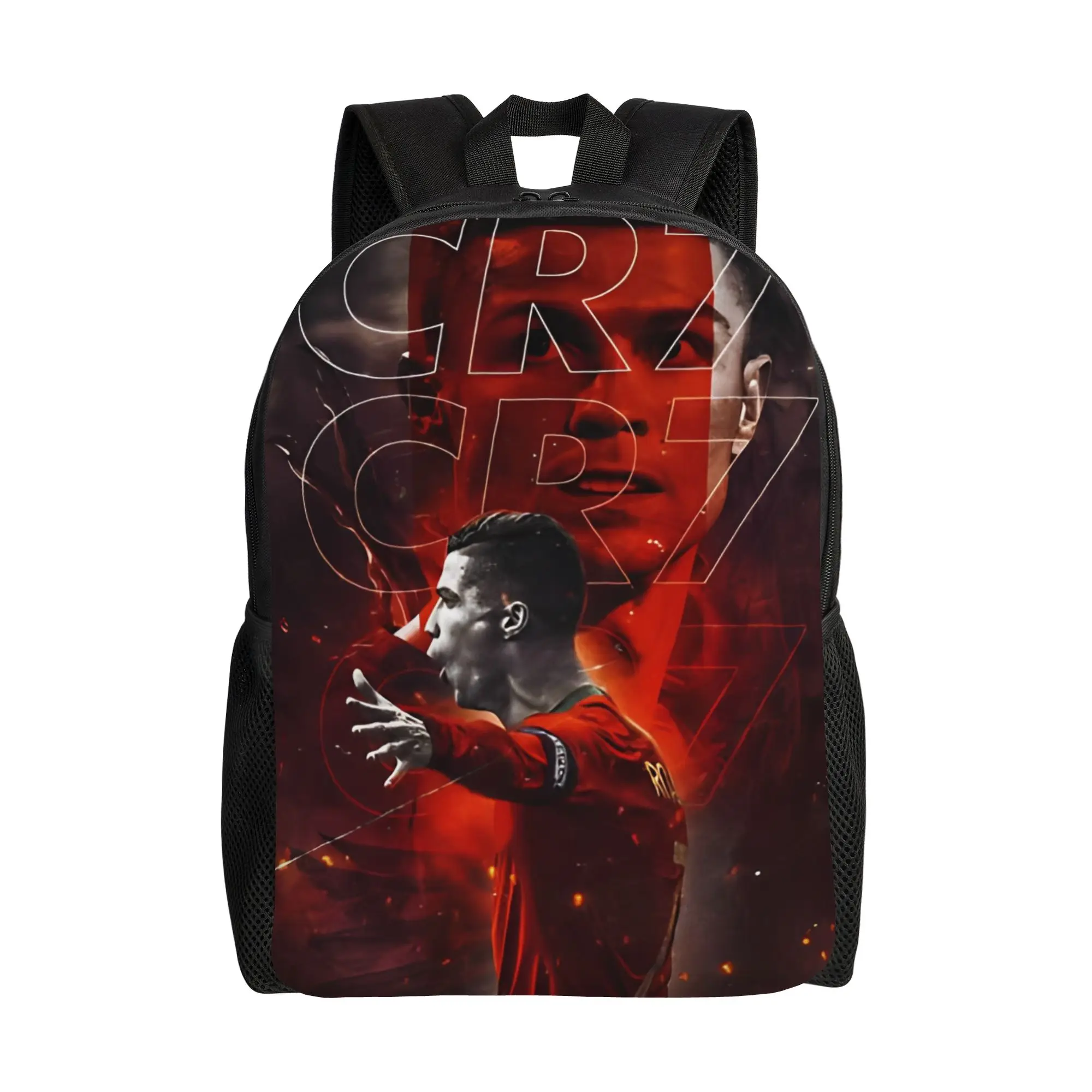 

Soccer Fashion Backpack with Pocket C-CR7 High School Hiking Travel Daypack for Men Women Laptop Canvas Bags