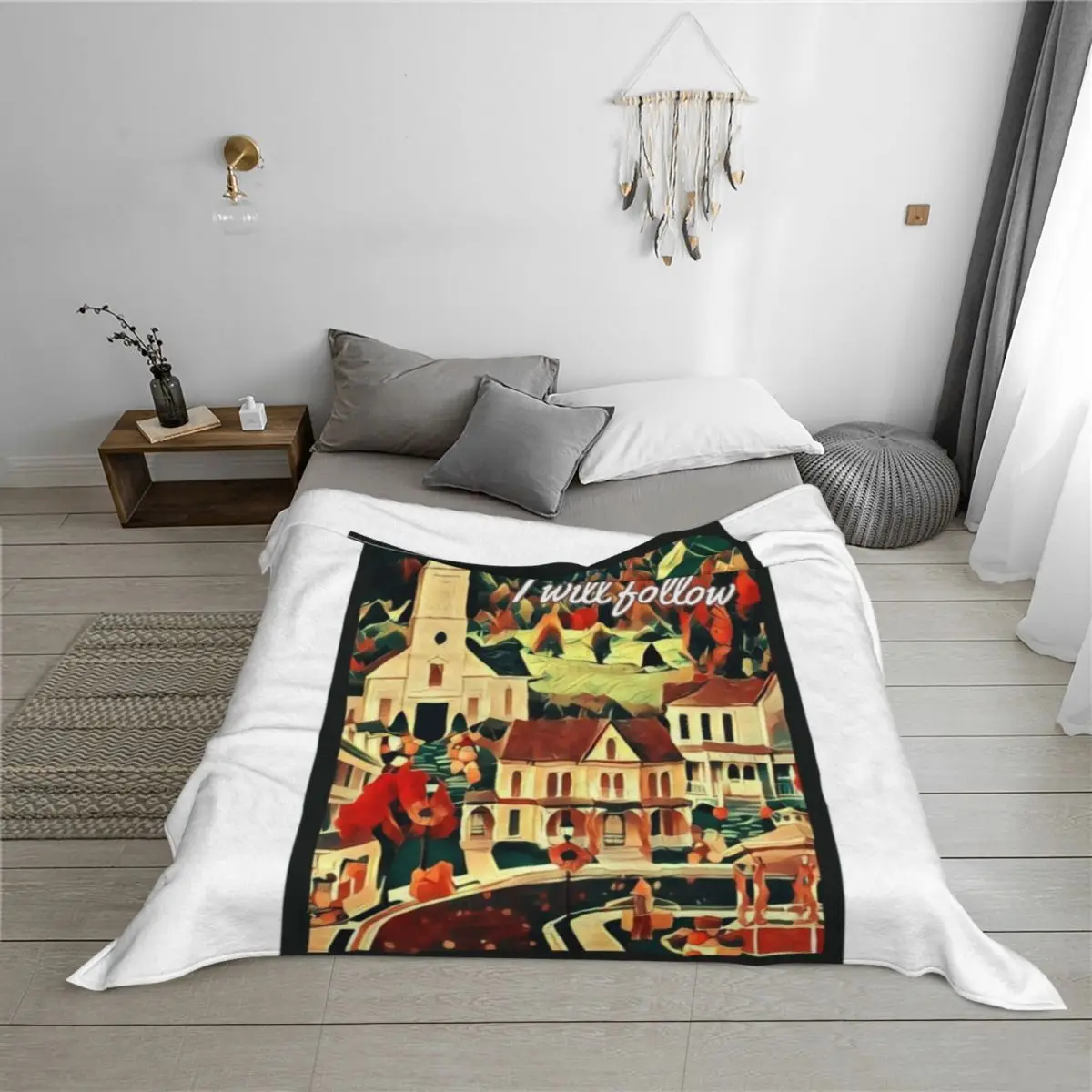 عندما تؤدي سأتبع - بطانية رمي النجوم المجوفة، بطانيات جميلة للأرائك، بطانيات ثقيلة