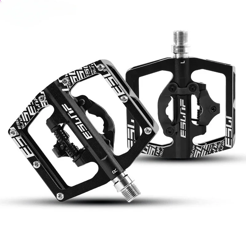 

Bicycle Pedals Mountain Bikes Peilin Bearings Lock Pedals Flat Pedal Aluminum Alloy For Cycling