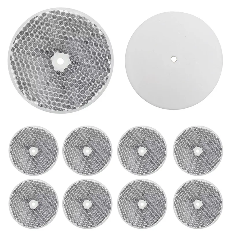 10PCS TD-05 80mm Circular Honeycomb Reflection Plate Photoelectric Switch Reflector for Automatic Control System