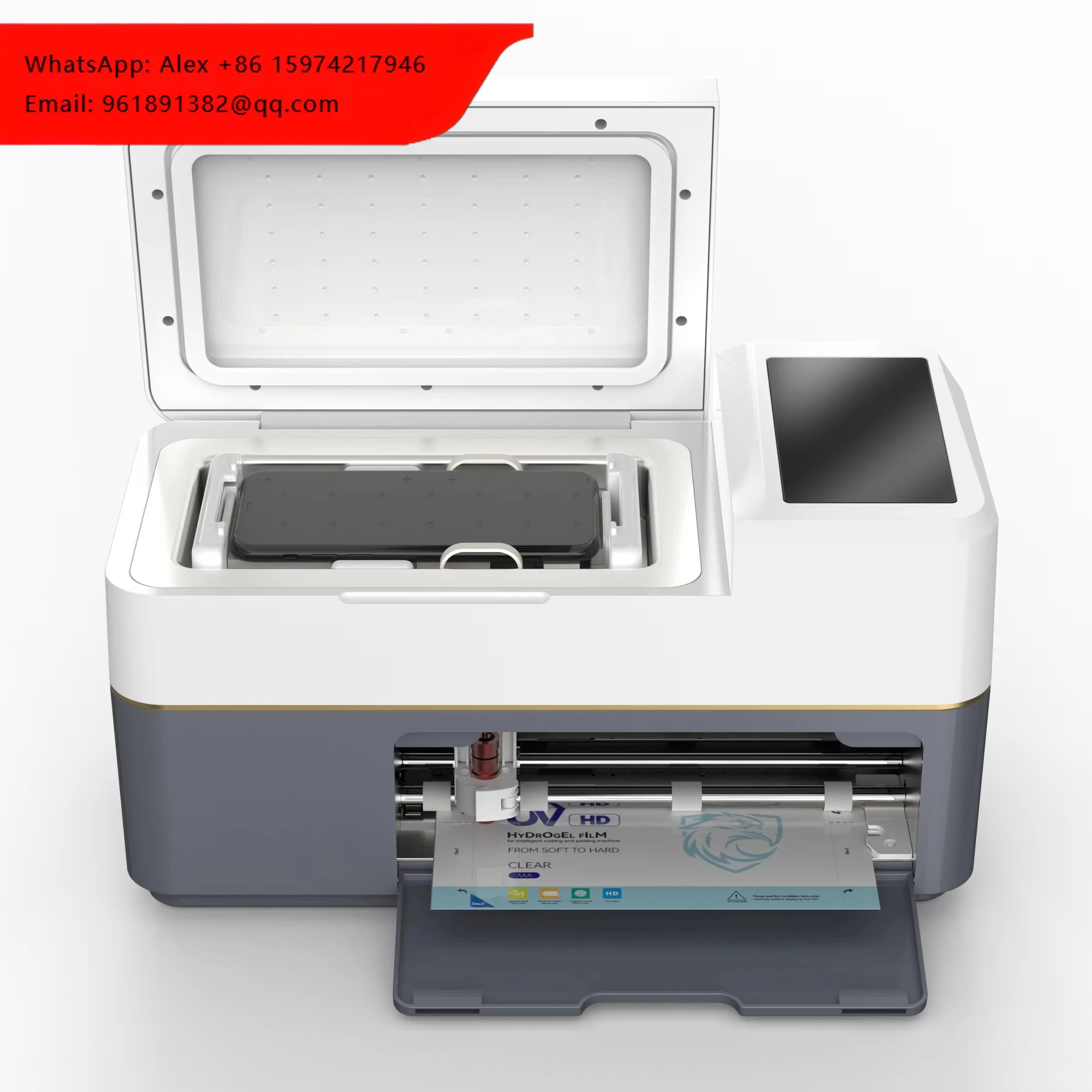 Unlimited 2-in-1Soft Hydrogel Film Mobile Phone Screen Protector Cutting Machine For IPhone Samsung One Plus Realme Xiaomi