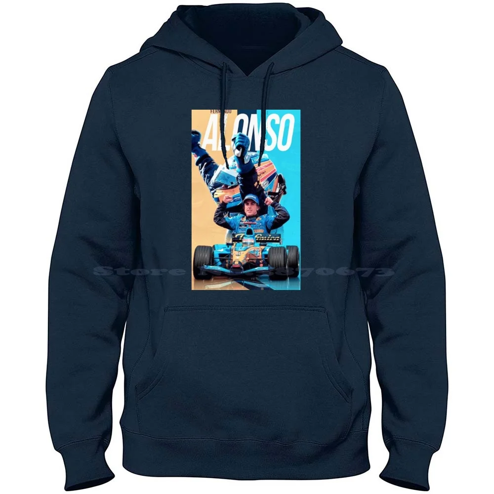 Art Fernando Alonso Wallpaper 100% Cotton Hoodie Wallpaper Fernando Alonso