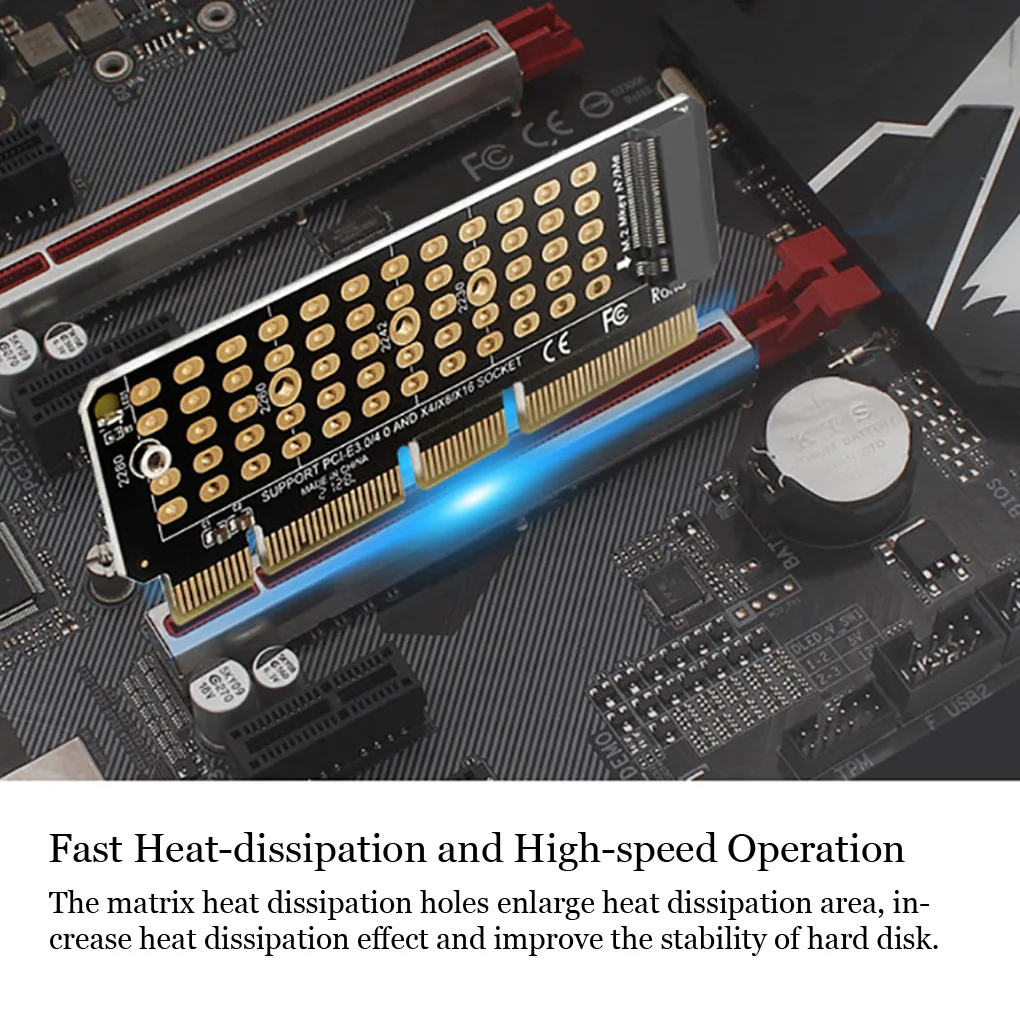 M2 SSD PCIE Adapter Riser Drive Extender PCI-Express X4 X8 X16 Support Key Improvement Accessories Alternative