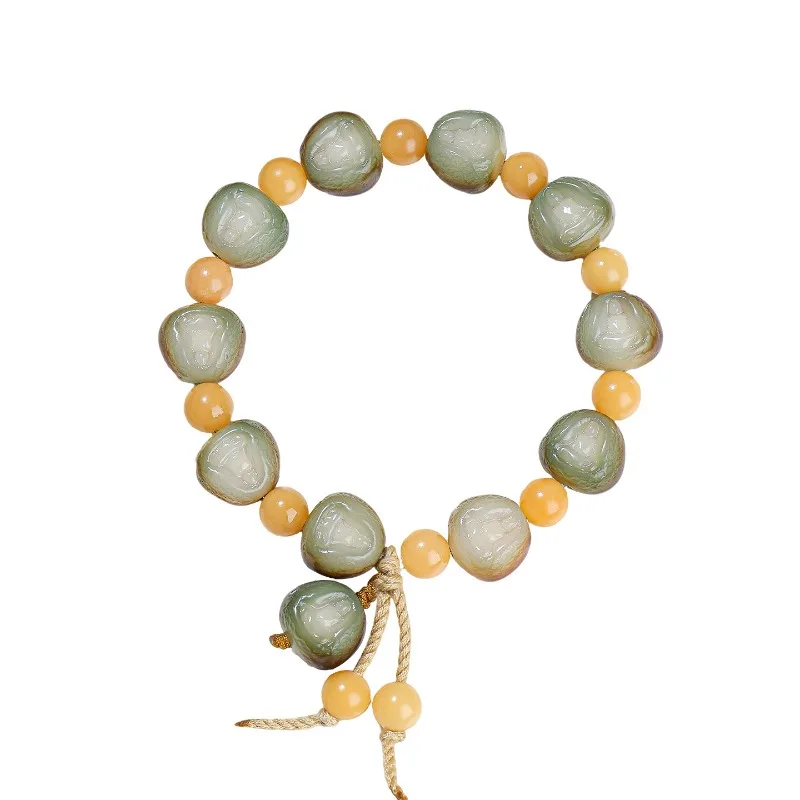 Natural Formless Buddha Bodhi Bracelet: Chinese Style Single Loop Wrist Mala for Meditation, Collection & Gifts