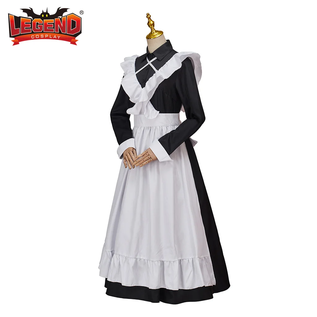 Undead Gir Murder Farce Shizuku Hasei Cosplay Costume Anime Maid Costume Lolita Dress Outfit with Apron Headband for Women Adult