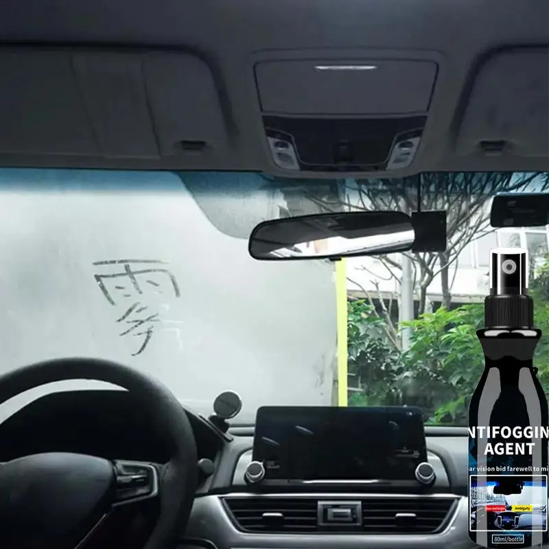Car Windshield Anti Fog Spray, Intensive Fog Free Agent, Proteção para pára-brisas, Anti Mist Mirrors, All Cars Glasses Visors